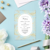 Elegant and Classic Flora Wedding  Acryl Uitnodigingen (Insitu (Huwelijk))