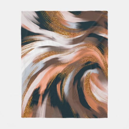 Elegant and glamorous style. Natural colour palett Fleece Deken (Voorkant)