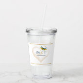 Elegant and Inspirational HWT Gold Collection Acryl Drinkbeker (Achterkant)