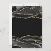 Elegant and Modern Black & Gold Graduation Aankondiging (Achterkant)