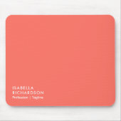 Elegant And Modern Coral Muismat (Voorkant)