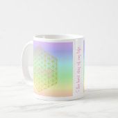 elegant and modern flower of life love koffiemok (Voorkant links)