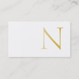 Elegant and Modern (Golden) Visitekaartje