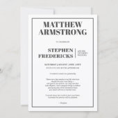 Elegant and Modern Wedding Best Man Proposal Card Kaart (Achterkant)