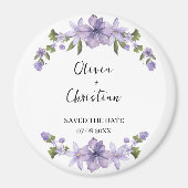 Elegant and Personalized Save the Date Magnet (Voorkant)