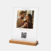 Elegant and personalized with photo and music acryl bord (Hoek)