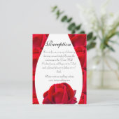 elegant and romantic red roses kaart (Staand voorkant)
