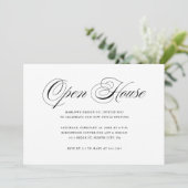 Elegant and Simple Company Open House Invitation Kaart (Staand voorkant)
