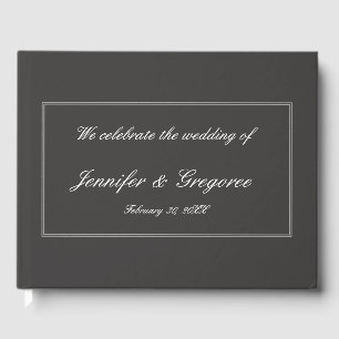 Elegant and Simple Wedding/Marriage Guestbook Gastenboek