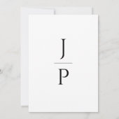 Elegant and Simple White Typography Wedding STD Kaart (Achterkant)