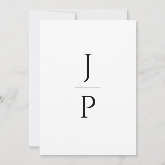 Elegant and Simple White Typography Wedding STD Kaart (Achterkant)
