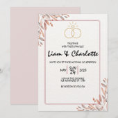 Elegant and Timeless Wedding Sjabloon Kaart (Voorkant / Achterkant)