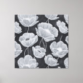 Elegant and Whimsical Poppies Canvas Afdruk (Voorkant)