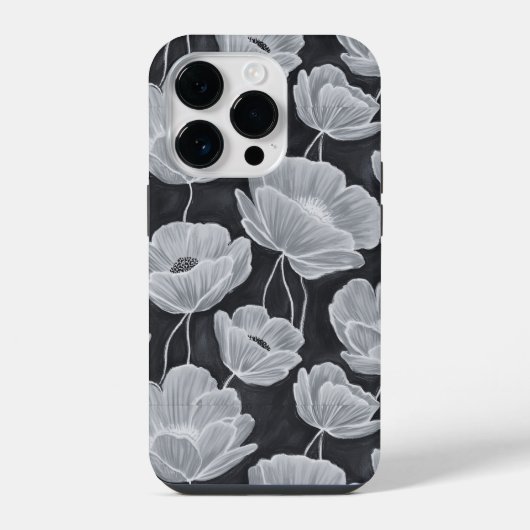 Elegant and Whimsical Poppies iPhone Hoesje (Achterkant)