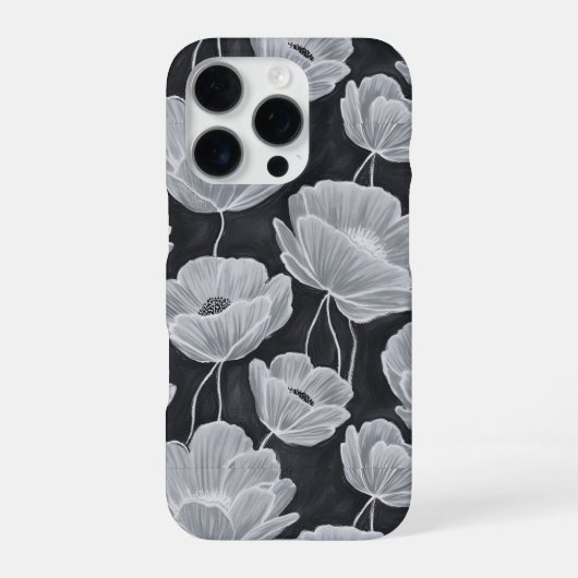 Elegant and Whimsical Poppies iPhone Hoesje (Achterkant)