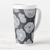 Elegant and Whimsical Poppies Latte Mok (Rechterhoek)