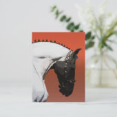 Elegant Andalusisch paard – Majestueuze ruiterkuns Briefkaart (Staand voorkant)