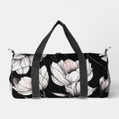 Elegant Anemone Floral Black Plunjezak (Voorkant)