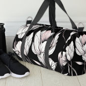 Elegant Anemone Floral Black Plunjezak