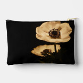 Elegant Anemone Flower Black Personalised Etui (Achterkant)