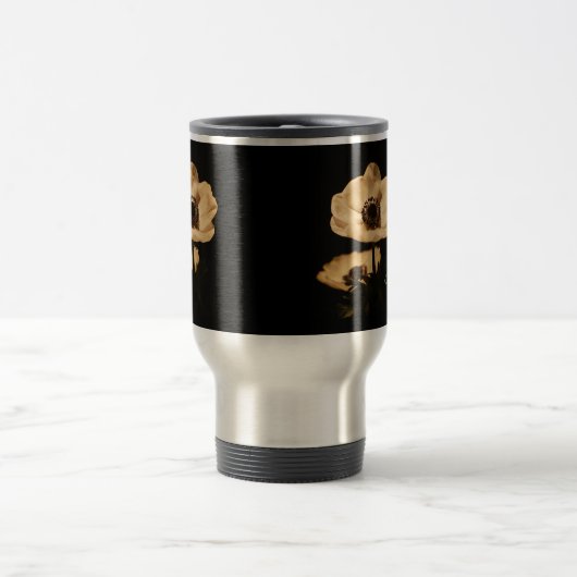 Elegant Anemone Flowers Initials Reisbeker (Center)