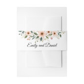 Elegant Anemone Wildflower Wedding Invitation Uitnodigingen Wikkel (Voorkant Voorbeeld)