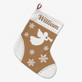 Elegant Angel-kerststop Grote Kerstsok (Voorkant (Hangend))