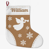 Elegant Angel-kerststop Grote Kerstsok (Voorkant)