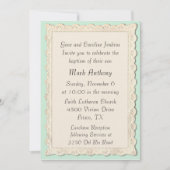 Elegant  Angel Panting Baptism Uitnodiging (Voorkant)