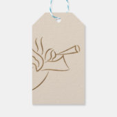 Elegant Angel Rechthoekig Gift Label Cadeaulabel (Achterkant)