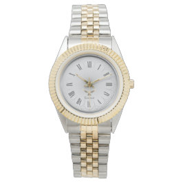 Elegant Angelic Christian Dove Two Tone Custom Horloge