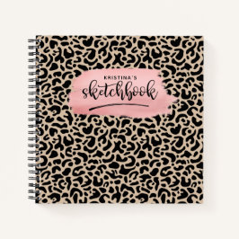 Elegant Animal Print Artist Sketchbook Notitieboek