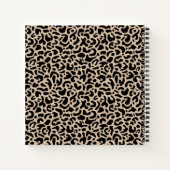 Elegant Animal Print Artist Sketchbook Notitieboek (Achterkant)