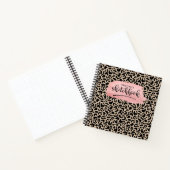 Elegant Animal Print Artist Sketchbook Notitieboek (Binnen)