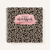 Elegant Animal Print Artist Sketchbook Notitieboek (Voorkant)