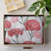 Elegant anjer bloempatroon tissuepapier (Geschenk)