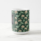Elegant Anjer Patroon Universiteit Afstuderen Magische Mok (Midden)