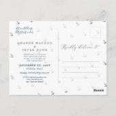 Elegant anker, nautisch Bewaar de datum Briefkaart (Achterkant)