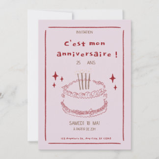 Elegant Anniversary Invitation Design Kaart
