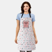 Elegant Anniversary Love Lettering Kitchen Apron Schort (Gedragen)