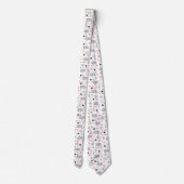 Elegant Anniversary Love Lettering Men’s Tie Stropdas (Achterkant)