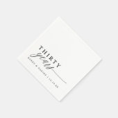 Elegant Anniversary Modern Simple Elegant Servet (Hoek)