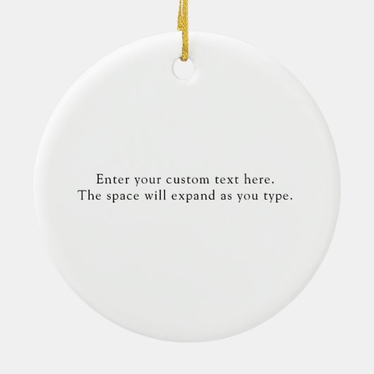 Elegant Anniversary Vow Renewal Custom Text Keramisch Ornament (Achterkant)