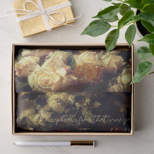 Elegant Antiek Bloemen Decoupage Tissue Papier (Geschenk)