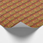 Elegant Antiek Boek,  wervelpatroon Cadeaupapier (Hoek)