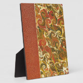 Elegant Antiek Boek,  wervelpatroon Fotoplaat (Zijkant)