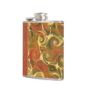 Elegant Antiek Boek,  wervelpatroon Heupfles (Links)