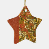 Elegant Antiek Boek,  wervelpatroon Keramisch Ornament (Rechts)