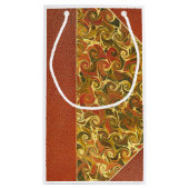 Elegant Antiek Boek,  wervelpatroon Klein Cadeauzakje (Achterkant)