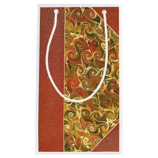 Elegant Antiek Boek,  wervelpatroon Klein Cadeauzakje (Voorkant)